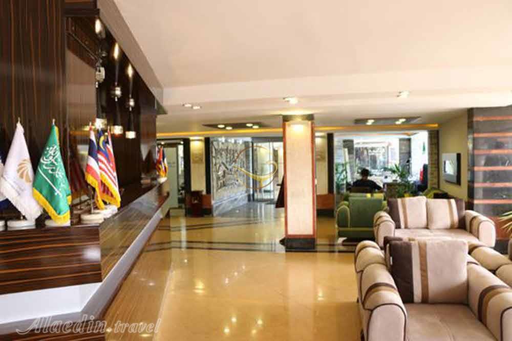 Lobby of three star Kourosh Hotel in Chalus| Alaedin Travel