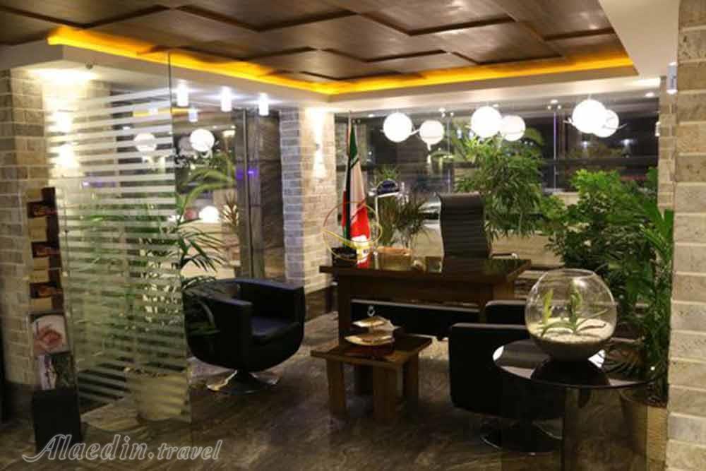 Lobby of three star Kourosh Hotel in Chalus| Alaedin Travel