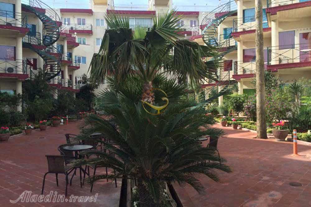 Yard of three star Kishemehr Apartment Hotel in Fereydunkenar| Alaedin Travel