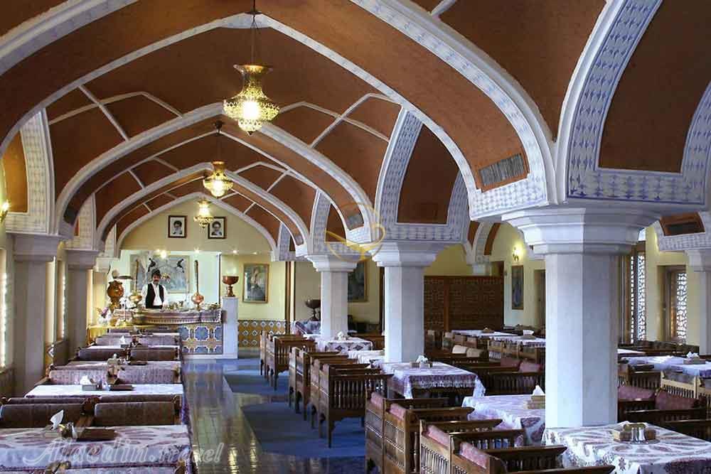 Traditional restaurant of five star Abbasi Hotel in Isfahan| Alaedin Travel