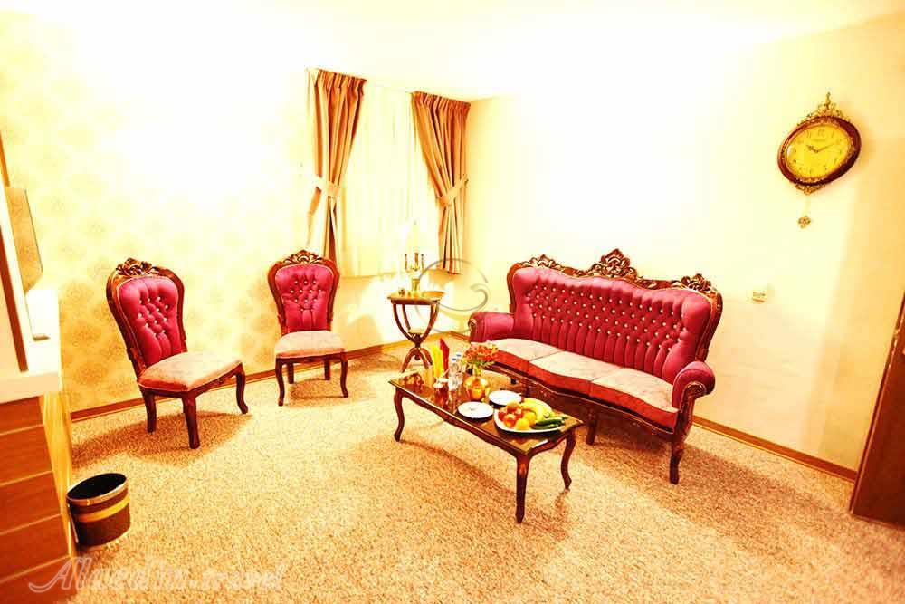 Living room of four star Avin Hotel in Isfahan| Alaedin Travel