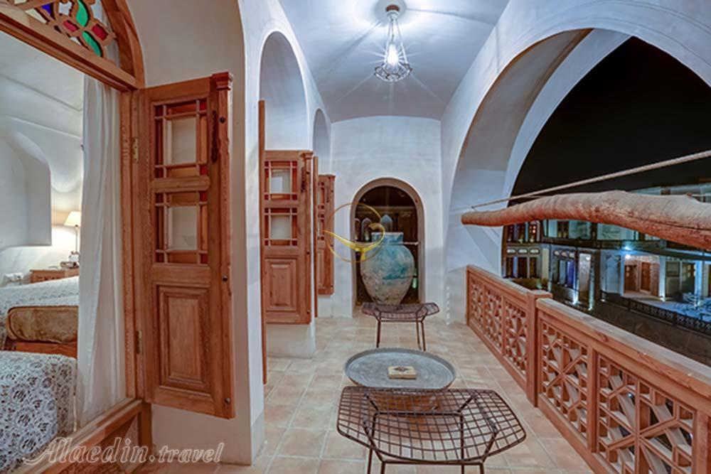 Balcony of four star Manouchehri House Hotel in Kashan| Alaedin Travel