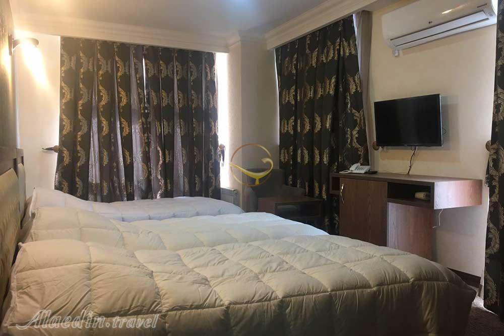 Triple room of four star Azadi Hotel in Khoramabad| Alaedin Travel