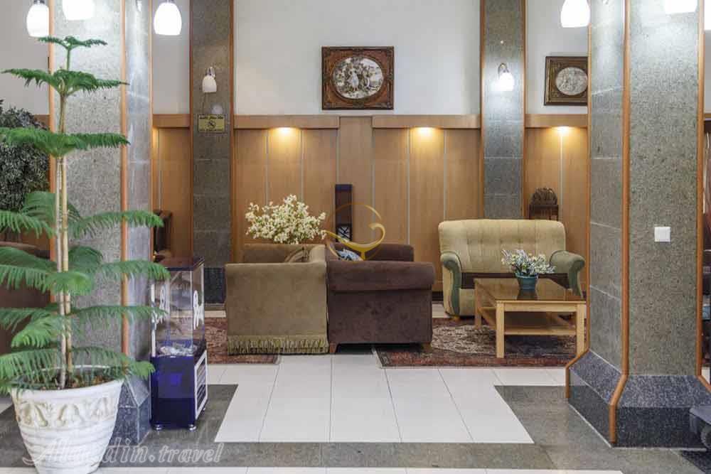 Lobby of three star Aftab-e-Shargh Hotel in Kish| Alaedin Travel