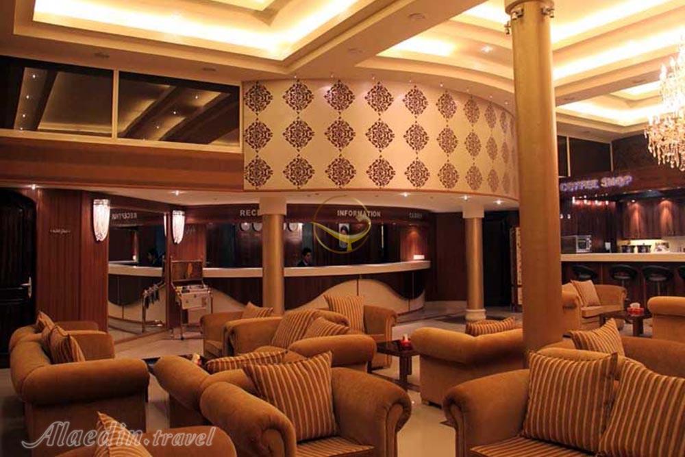 Lobby of four star Helia Hotel in Kish| Alaedin Travel