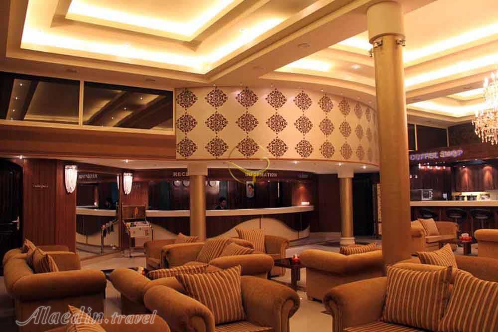 Lobby of four star Helia Hotel in Kish| Alaedin Travel