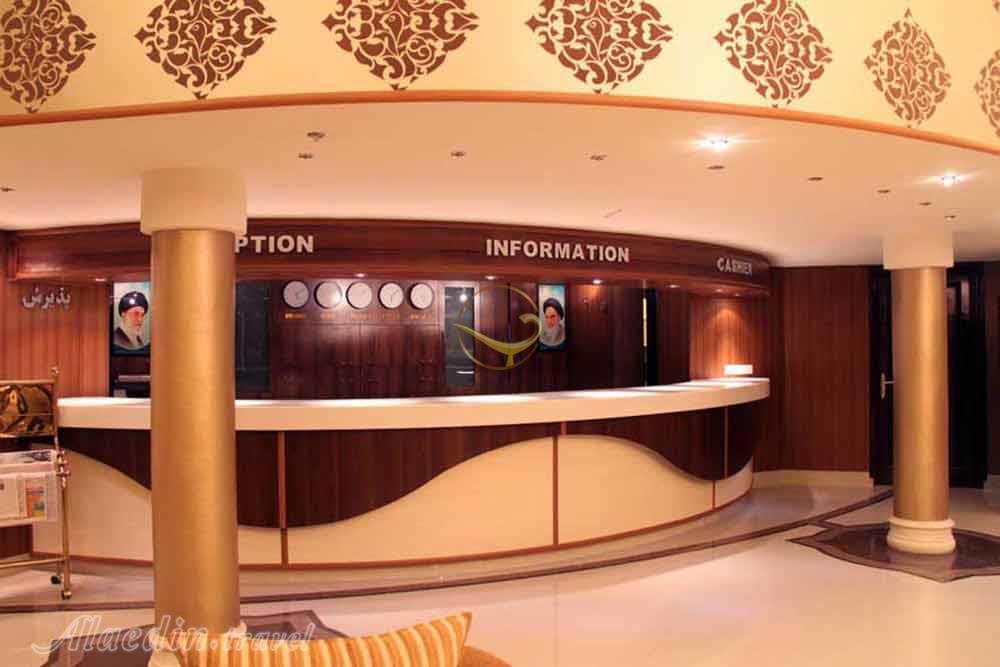 Reception of four star Helia Hotel in Kish| Alaedin Travel