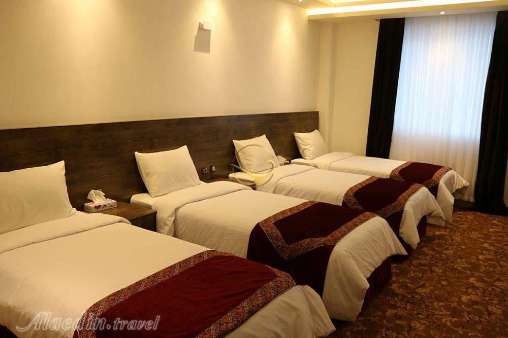 Quad room of four star Abrishami Hotel in Lahijan| Alaedin Travel