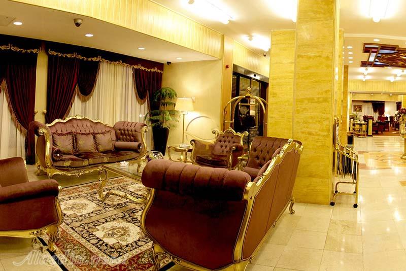 Lobby of four star Aban Hotel in Mashhad| Alaedin Travel