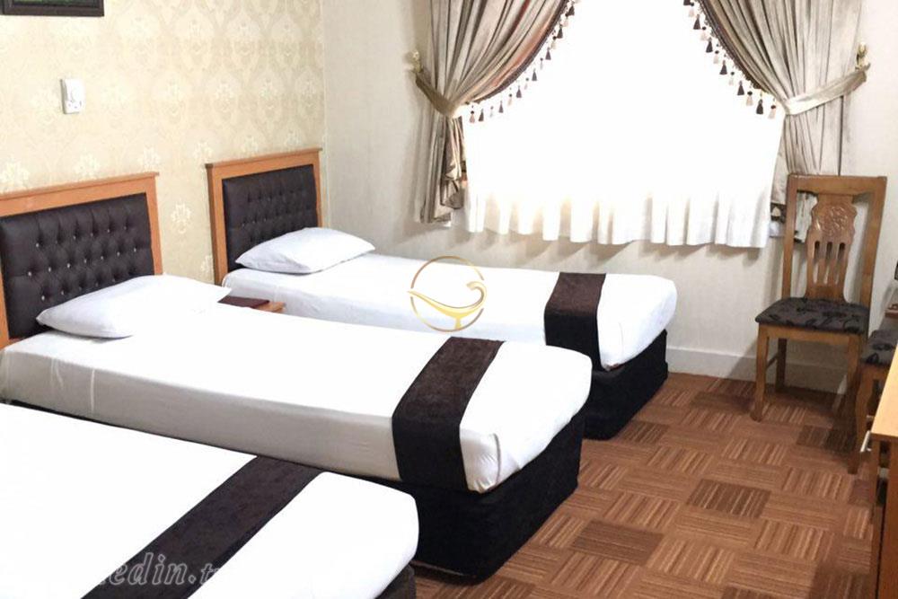 Triple room of three star Afagh Hotel in Mashhad| Alaedin Travel