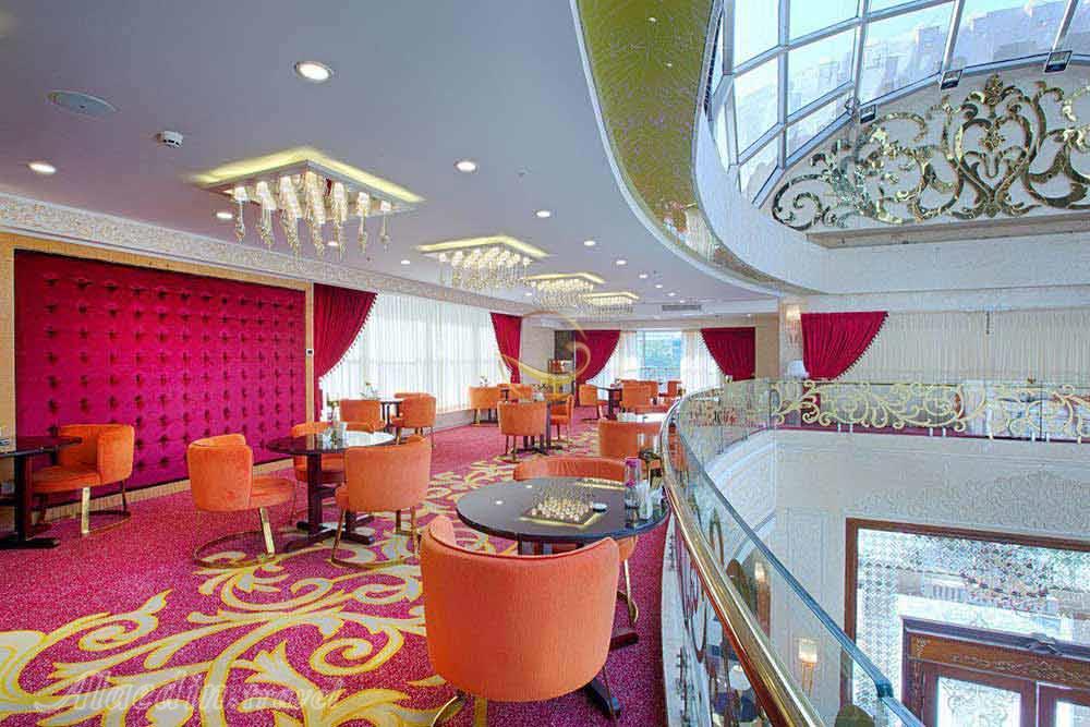 Coffee shop of five star Almas 2 Hotel in Mashhad| Alaedin Travel