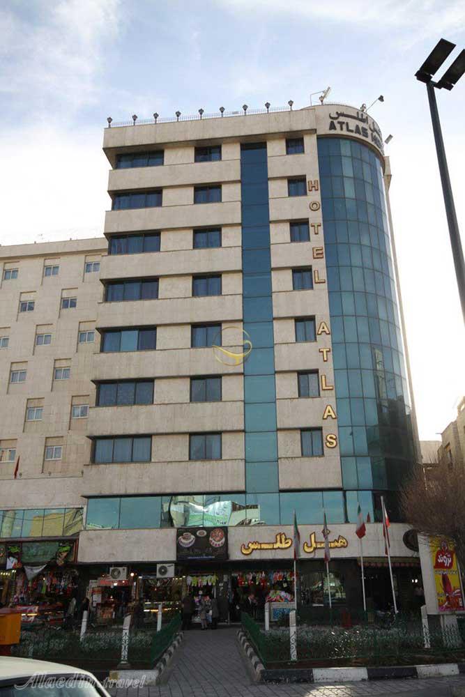 Facade of three star Atlas Hotel in Mashhad| Alaedin Travel