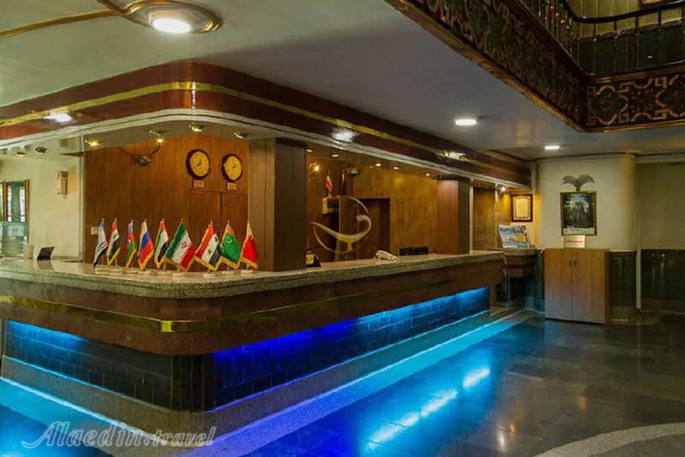 Reception of three star Bakhtar Hotel in Mashhad| Alaedin Travel