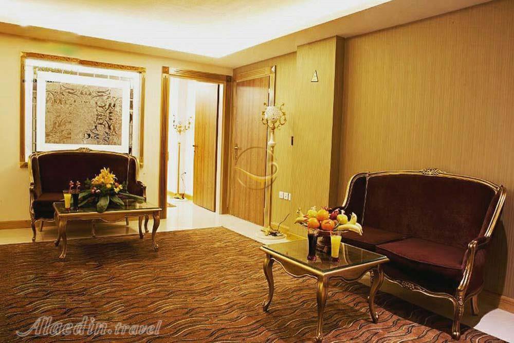 Living room of three star Boshra Apartment Hotel in Mashhad| Alaedin Travel