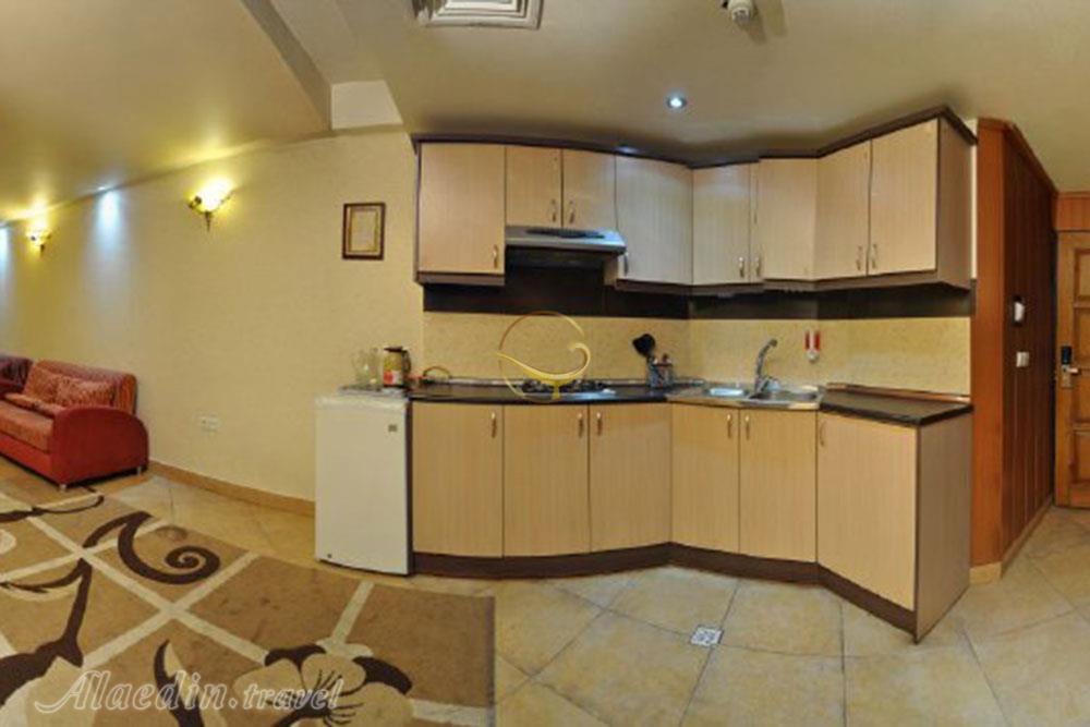 Kitchen of three star Emarat Apartment Hotel in Mashhad| Alaedin Travel