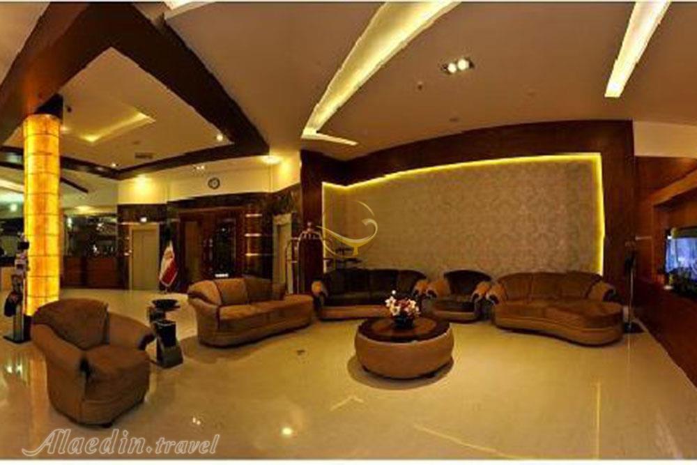 Lobby of three star Hatra Hotel in Mashhad| Alaedin Travel