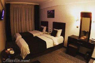 Twin room of three star Javaher Shargh Hotel in Mashhad| Alaedin Travel