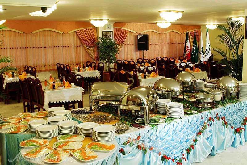 Restaurant of three star Khane Sabz Hotel in Mashhad| Alaedin Travel