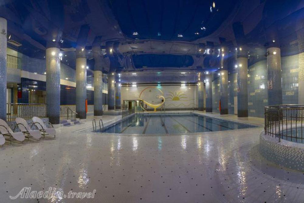 Swimming pool of four star Khorshid Taban Hotel in Mashhad| Alaedin Travel