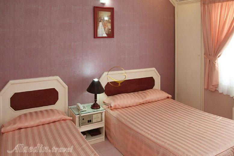 Twin room of Koorosh Apartment Hotel in Mashhad| Alaedin Travel