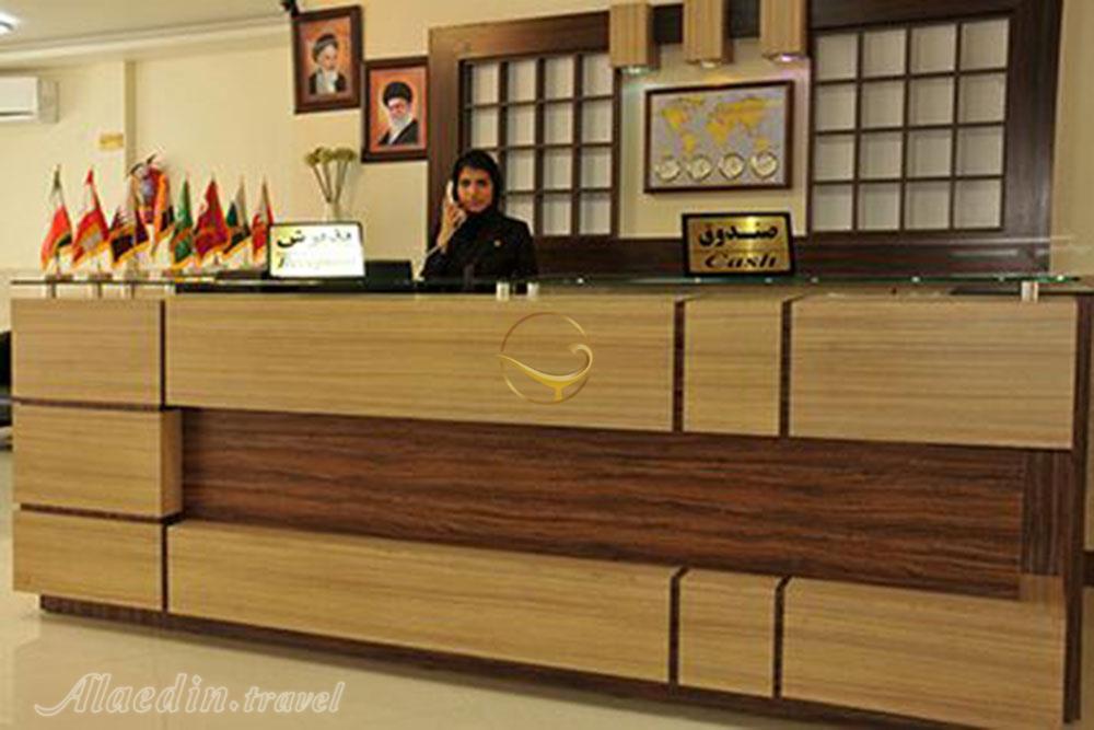 Reception of three star Labkhand Apartment Hotel in Mashhad| Alaedin Travel