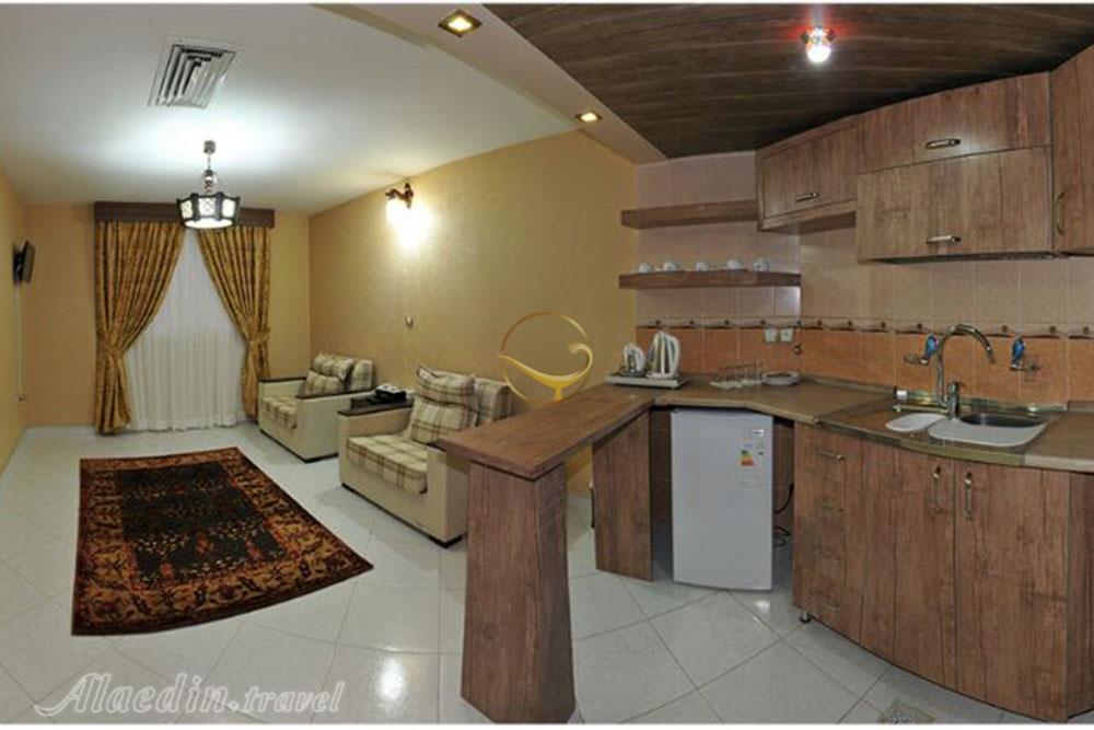 Kitchen of three star Labkhand Apartment Hotel in Mashhad| Alaedin Travel