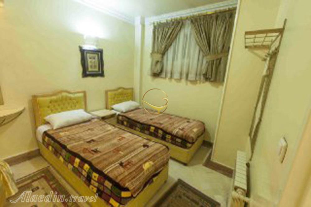 Twin room of Melal Apartment Hotel in Mashhad| Alaedin Travel