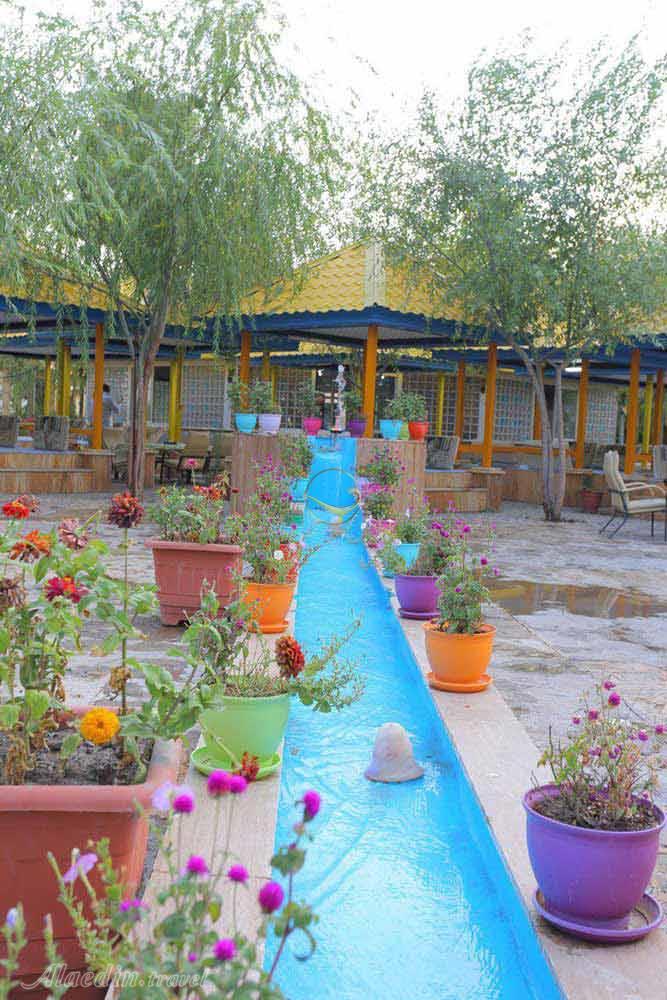 Yard of four star Parsian Tourist Toos Hotel in Mashhad| Alaedin Travel