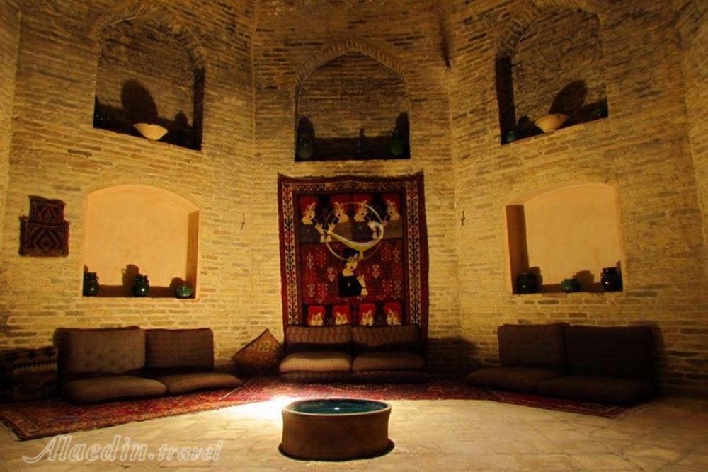 Living room of Zein-o-Din Caravanserai in Mehriz| Alaedin Travel