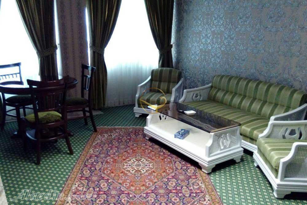 Living room of four star Marmar Hotel in Qazvin| Alaedin Travel