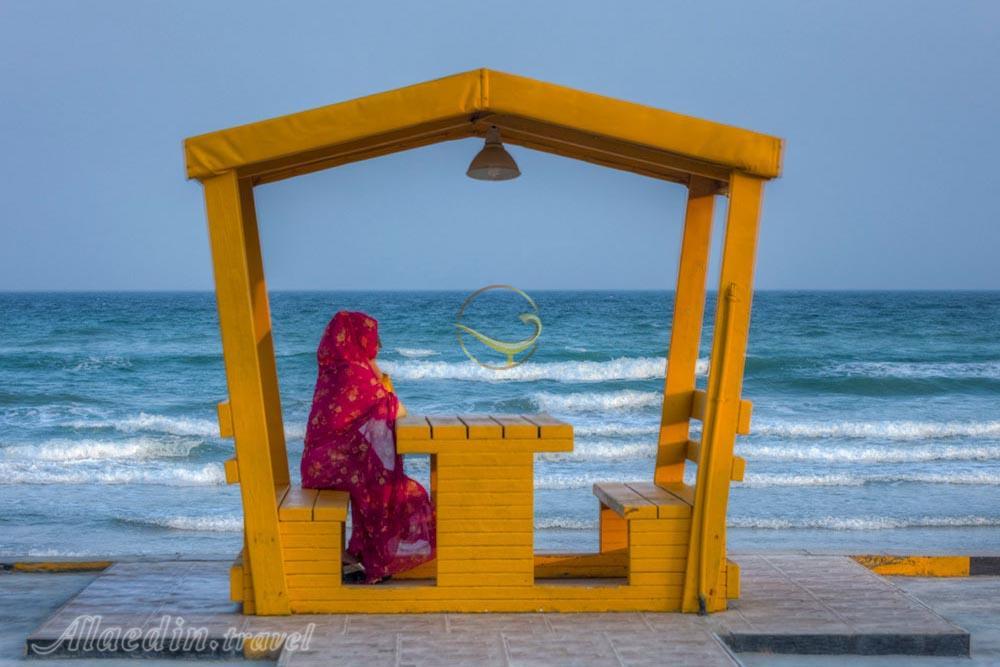 Private beach of three star Golden Beach Hotel in Qeshm| Alaedin Travel