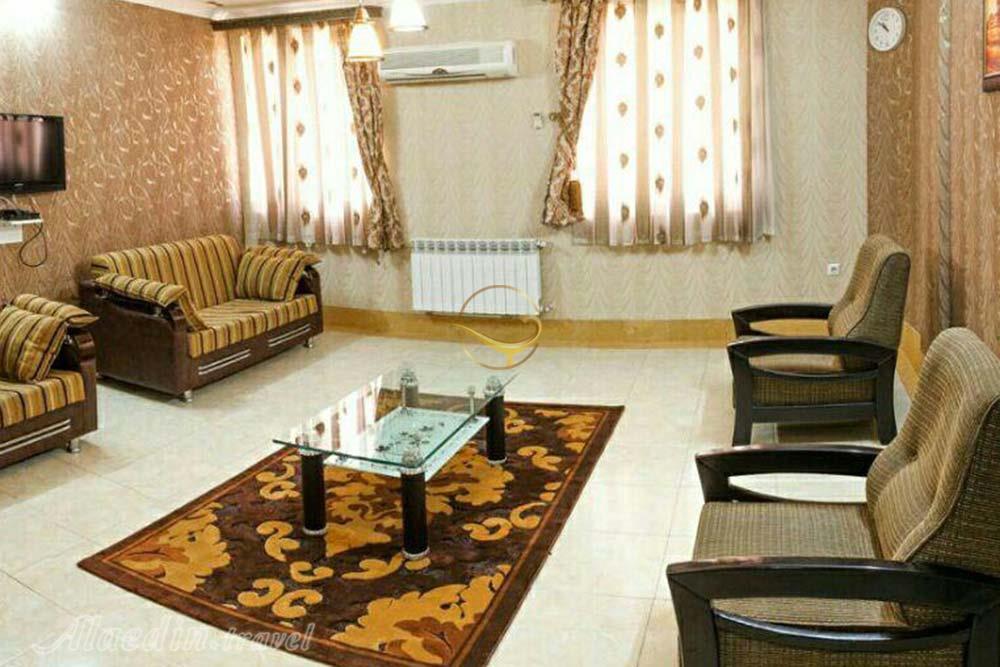 Living room of three star Niavaran Apartment Hotel in Qom| Alaedin Travel