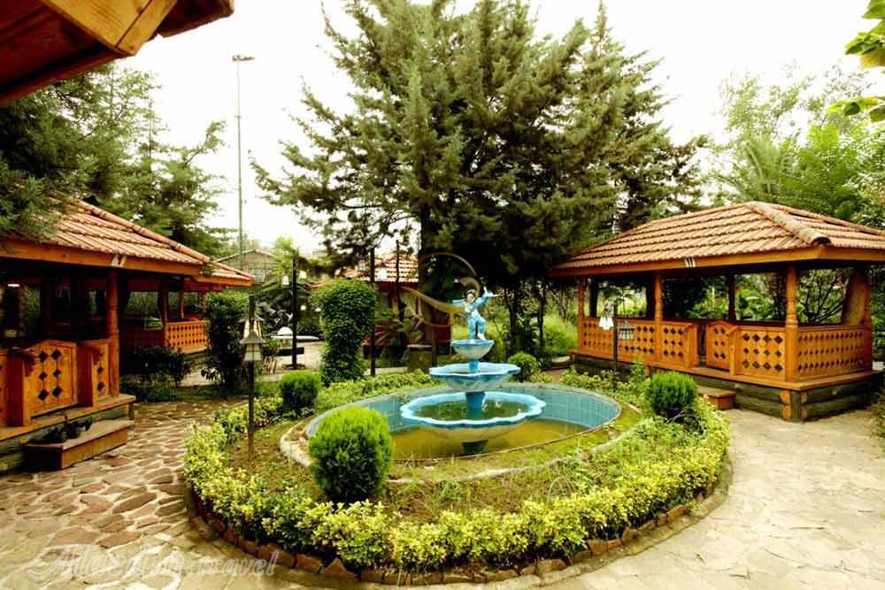 Gazebo of five star Kadus Hotel in Rasht| Alaedin Travel