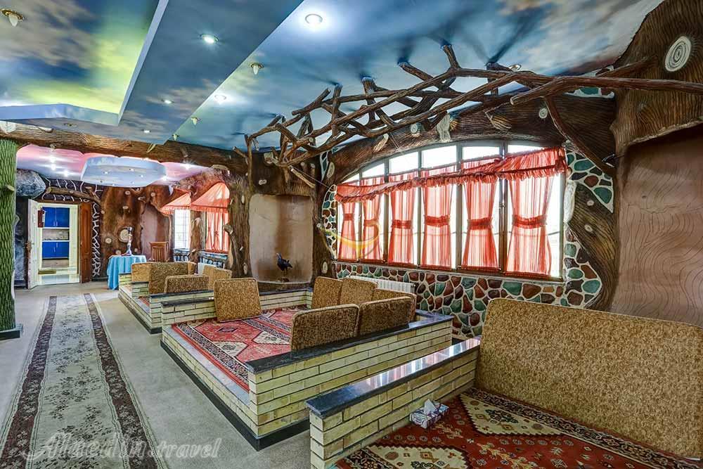 Traditional restaurant of four star Rezvan Apartment Hotel in Sareyn| Alaedin Travel