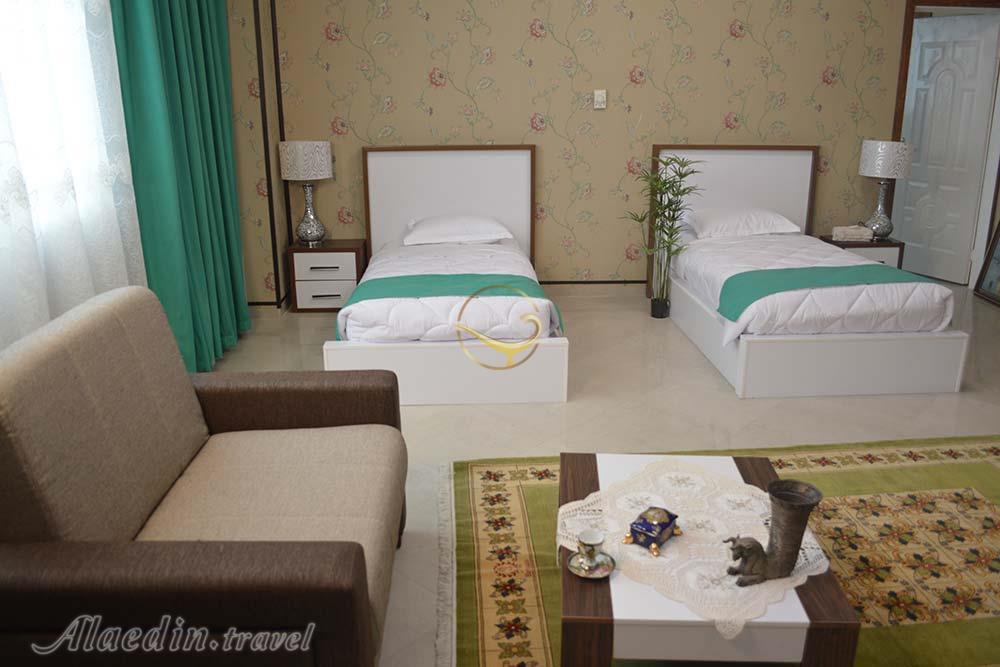 Twin room of five star Gootkemall Hotel in Semnan| Alaedin Travel