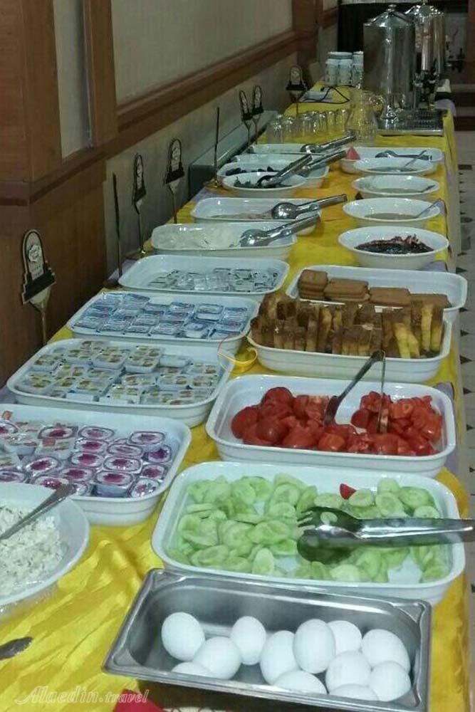 Breakfast buffet of four star Parsian Hotel in Shiraz| Alaedin Travel