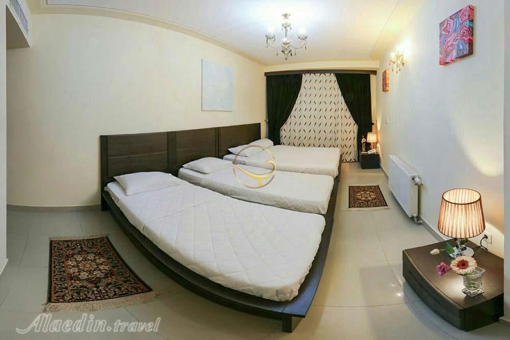 Quad room of three star Rose Reyhan Apartment Hotel in Shiraz| Alaedin Travel