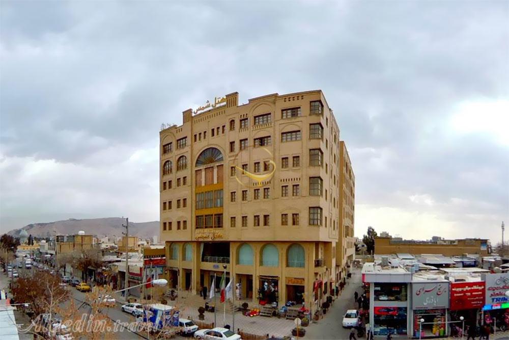 Facade of Shams Apartment hotel in Shiraz| Alaedin Travel