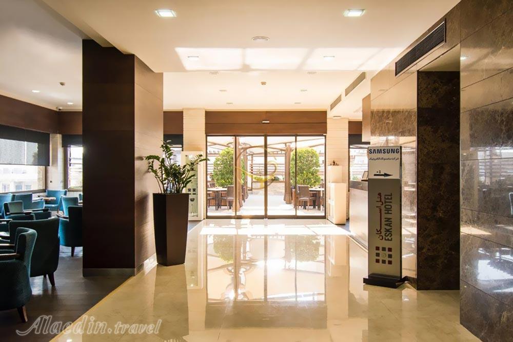 Lobby of four star Eskan Alvand Hotel in Tehran| Alaedin Travel