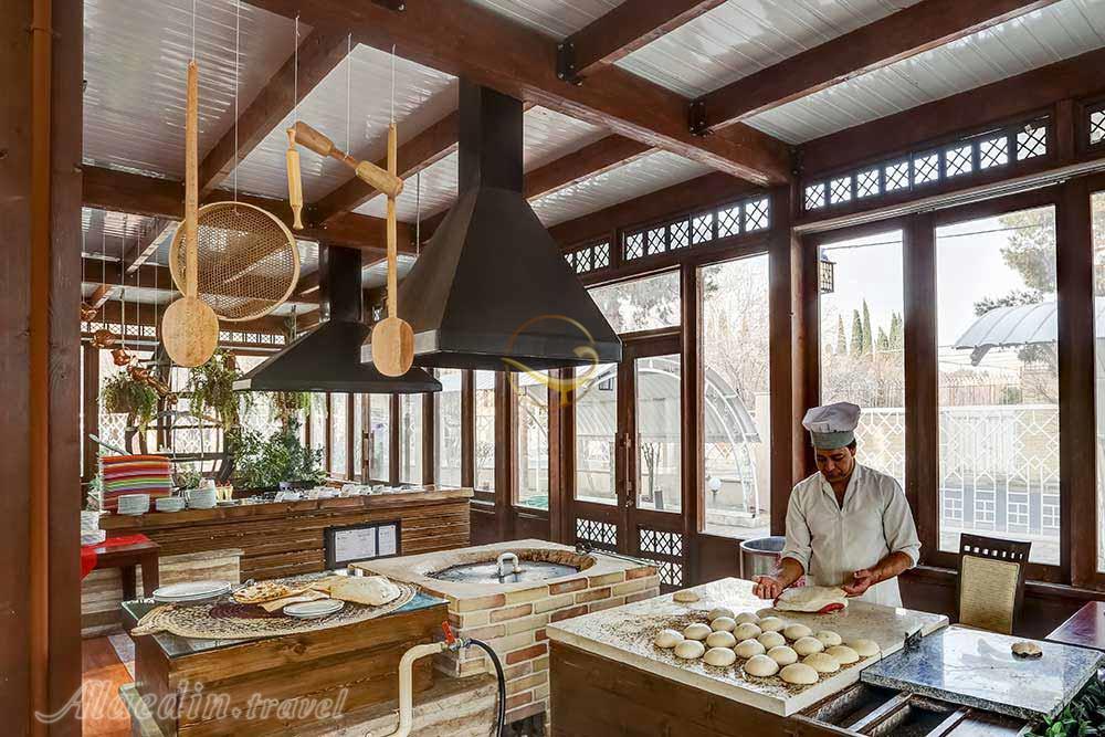 Kitchen of five star Parsian Safaiyeh Hotel in Yazd| Alaedin Travel