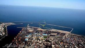 Breakwater in Bandar-e Anzali