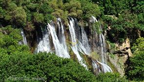 Zard Limeh (Boineh) Waterfall in Ardal