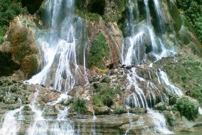 Oshtoran Kuh Waterfalls in Azna