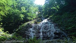 Sang Bon-e Cheshmeh Waterfall in Tonekabon