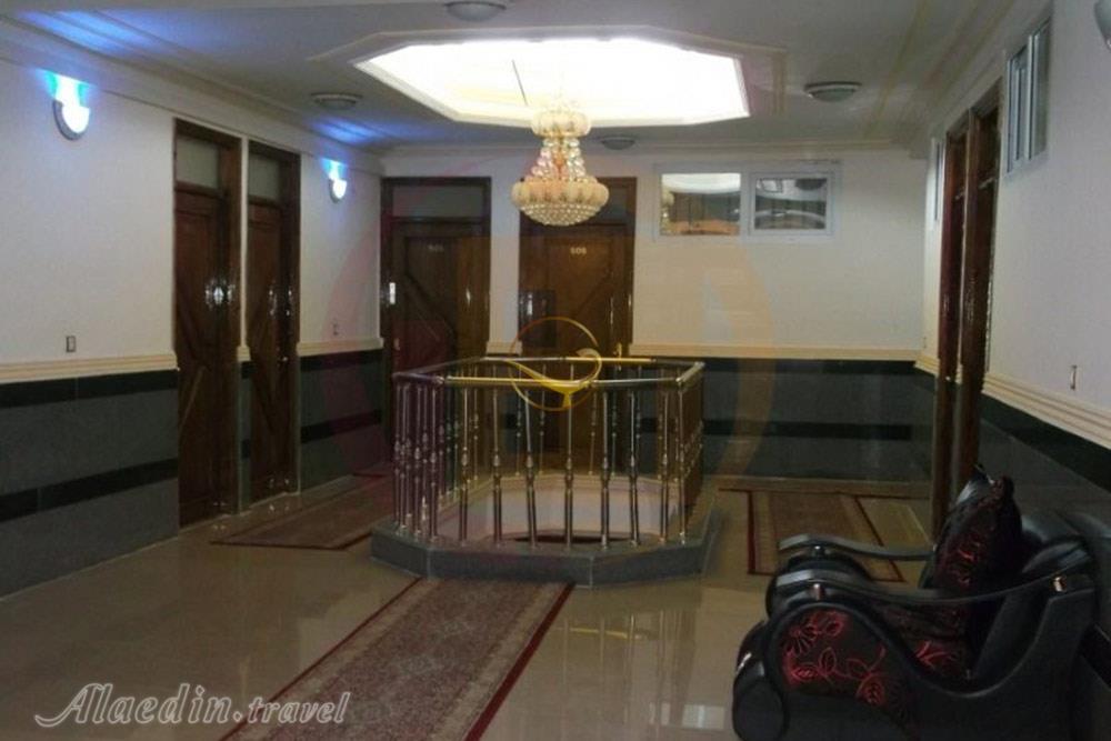 Lobby of three star Ajam Hotel in Azadshahr| Alaedin Travel